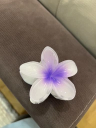 Крабик-зажим Hawaiian flower ANbeauty заколка для волос 8 см Purple (AN0103473)