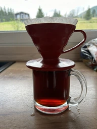 Набір Пуровер HARIO V60 01 червоний + 40 фільтрів
