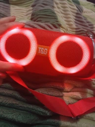 Bluetooth-колонка TG642 з RGB ПІДСВІЧУВАННЯМ, speakerphone, радіо, grey