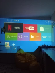 Проектор Transpeed Android 11/4K /HD Домашній Кінотеатр з кутом огляду 180°