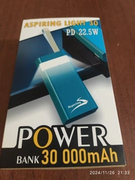 Зарядний пристрій Aspiring Light 20 pd 22.5w 20000mAh фото від покупців 16