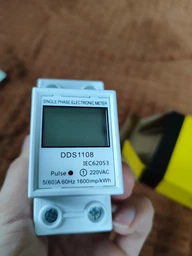 Счетчик электроэнергии электронный однофазный DDS1108 на дин рейку 220В 60А DIN без подсветки фото от покупателей 1