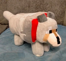 Игрушка Пещерный Волк из Minecraft Cave Wolf 40 см