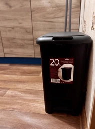 Ведро для мусора MBM HOME с крышкой и педалью BIN-01 20л Серое (BIN-01 20L GRAY) фото от покупателей 13