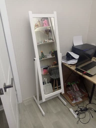 Зеркало напольное на колесиках Фацет Horn 150x46x44 см Белое HORNWW фото от покупателей 3