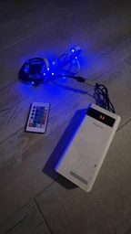 Светлодиодная LED 5050 RGB самоклеющаяся лента 5 метров с пультом Witson LED5BL фото от покупателей 1