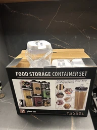 Органайзер для зерновых и сыпучих продуктов Food storage 7шт кухонный набор герметичных контейнеров