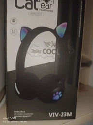 Навушники Bluetooth MDR CAT ear VZV-23M 7805 з підсвіткою, м'ятні фото от покупателей 13