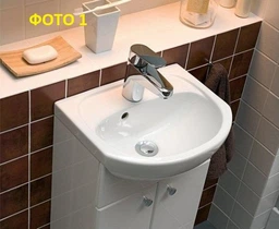 Тумба напольная МОЙДОДЫР Temp-50 с умывальником KOLO Solo 50 фото от покупателей 2