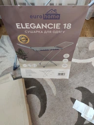 Сушарка для білизни з анодованого алюмінію Eurohome сушка Elegancie 1822AL-CY/BL фото від покупців 2