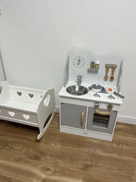 Детская кухня из дерева с аксессуарами Viga Toys PolarB Серая (6971608440496) фото от покупателей 5