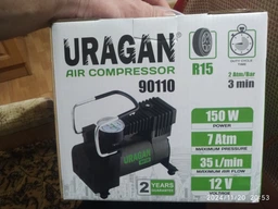 Компресор автомобільний Uragan 7 Атм 35 л/хв 150 Вт (90110) фото от покупателей 9