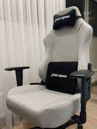 Кресло игровое Anda Seat Luna Size L Grey Fabric (AD18-44-G-F) фото от покупателей 5