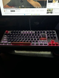 Клавиатура механическая проводная GamePro MK180W Hot-Swap Red Swich TKL RGB White фото от покупателей 14