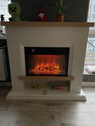 Каминокомплект ArtiFlame Shelford с эффектом пламени, обогревом и звуком горения огня Белый фото от покупателей 9