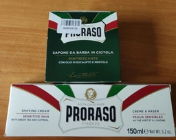 Крем для бритья для чувствительной кожи Proraso с экстрактом зеленого чая и овса 150 мл (8004395001231) фото от покупателей 4
