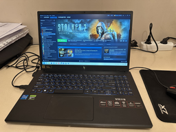 Ноутбук Acer Nitro V 15 ANV15-51-55UE (NH.QQEEU.001) Obsidian Black / 15.6" IPS Full HD 144 Гц / Intel Core i5-13420H / RAM 16 ГБ / SSD 512 ГБ / nVidia GeForce RTX 4060, 8 ГБ / фото від покупців 8
