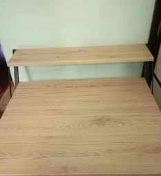 Стол трансформер Компакт 2 Ferrum-decor 750x790x720 Черный металл ДСП Белый 16 мм (KOM201)