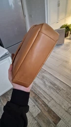 Шкіряна сумка через плече в світло-коричневому кольорі Tavinchi R-9885C фото від покупців 1