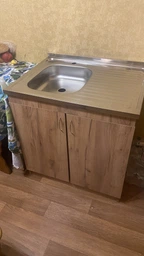 Мойка с тумбой AQUAMARIN BoxWood 800 White (Белая)+Сифон