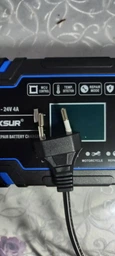 Зарядное устройство для автомобильного аккумулятора Foxsur 12V-24V 8A (подходит на свинцово-кислотные и гелиевые АКБ) Синий FBC122408D фото от покупателей 3