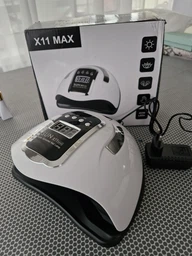 LED+UV профессиональная лампа для маникюра, наращивания ногтей SUNx11 MAX 66 LED 180 W белая з чорным шнур 2м фото от покупателей 1