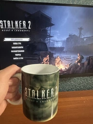 Подарочная чашка с принтом Сталкер 2 (Stalker 2) 330 мл.