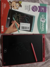 Детский графический LCD планшет доска для рисования и записей 10" + стилус розовый (50300102233)