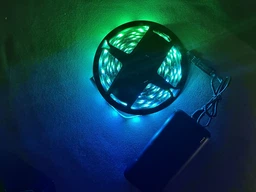 Лента светодиодная на клейком основании RGB 5050 – 5 м. LED лента от USB фото от покупателей 11