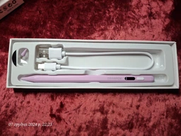 Стилус цифровий із дисплеєм DrawPen Active Pro для iPhone iPad Android планшета телефона пера сенсорного екрана сенсорних пристроїв для малювання письма навчання графічний ємнісний активний сенсорний перо та 2 змінних наконечники у подарунок білий (21011) фото від покупців 1