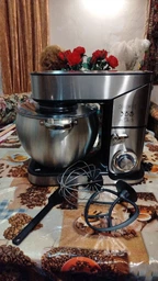 Планетарный миксер - тестомес Royalty Line RL-PKM-2500.472.10 Серебряный (Silver)