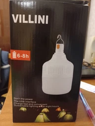 USB LED Лампа 200 W 4800 mAh Светильник на аккумуляторе , Лампа кемпинговая походная Ночник с подвесом , Лампочка Светодиодная с зарядкой аккумуляторная фонарь фото от покупателей 16