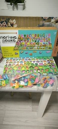 Логічна дошка сортер український алфавіт дерево WToys риболовля цифри математичні знаки тварини транспорт фрукти професії кольору (62746)
