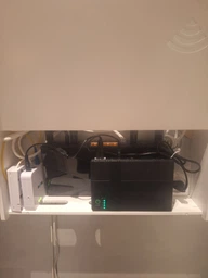 Полка для роутера Wi-Fi коробка 40*20*10 см Белая фото от покупателей 11