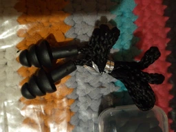 Беруші силіконові бервуха в пластиковому кейсі на шнурівці Silicone Earplugs Black фото от покупателей 1