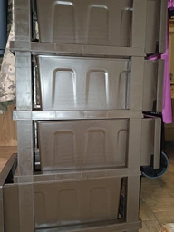 Комод пластиковый на 4 ящика R-Plastic РОТАНГ Коричневый