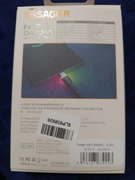 Кабель Essager Colorful LED USB-A x USB Type C 3 A 1 м Чорний (EXCT-XCD01) фото від покупців 12