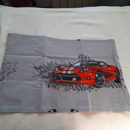 Наволочка Бязь Rally Car 40*60 см Чорно-Білий