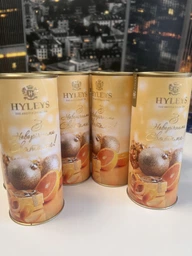 Подарунковий цейлонський чорний чай Hyleys З новорічними святами в тубусі 50г