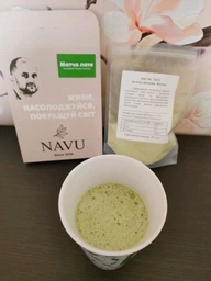 Зеленый чай матча латте молочный коктейль милкшейк Navu японский порошковый без сахара красителей ароматизаторов на сухом молоке натуральный 100 г фото от покупателей 7