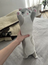 Іграшка плюшева обіймашка Кіт батон 50 см MY KIGU Коричневий (9007) фото від покупців 1