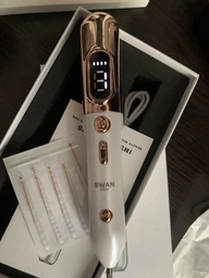 Электрокоагулятор Swan Beauty Smart Pen S60 для удаления папиллом бородавок сосудистых звездочек портативная ручка коагулятор для устранения рубцов постакне новообразований золотистий фото от покупателей 7