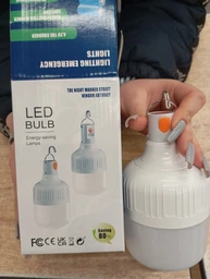 Світлодіодна підвісна кемпінг лампа USB Ball Bubble small на акумуляторі фото від покупців 1