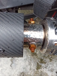 Насадка на глушник Akrapovic одинарна 60мм-170мм (J31) | Карбонова насадка на вихлопну трубу