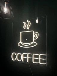 Неоновая вывеска COFFEE 54*53 см