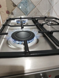 Комбінована плита Hansa, 50х60 см, 65 л, чавунні конфорки, газовий контроль, дисплей, сірого кольору. (629697) фото від покупців 3