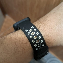 Ремешок для часов Redmi Watch 2 Lite / Xiaomi Mi Watch 2 силиконовый перфорированный Синий Белый фото от покупателей 1