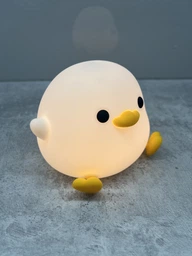 Ночник детский DS-DUCK-01 в форме мультяшной утки силиконовый мягкий сенсорный с аккумулятором Белый (0003) фото от покупателей 3