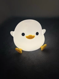 Ночник детский DS-DUCK-01 в форме мультяшной утки силиконовый мягкий сенсорный с аккумулятором Белый (0003) фото от покупателей 1