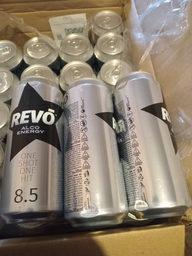 Упаковка слабоалкогольного напитка Revo Alco Energy 8.5% 0.5 л x 24 шт (4820097891789)
